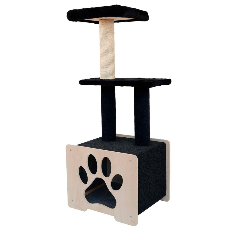 Hut Hideout - Deluxe 3-Level Cat Tree-12