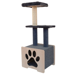 Hut Hideout - Deluxe 3-Level Cat Tree-13