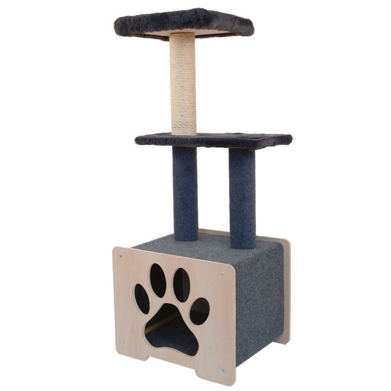 Hut Hideout - Deluxe 3-Level Cat Tree-13