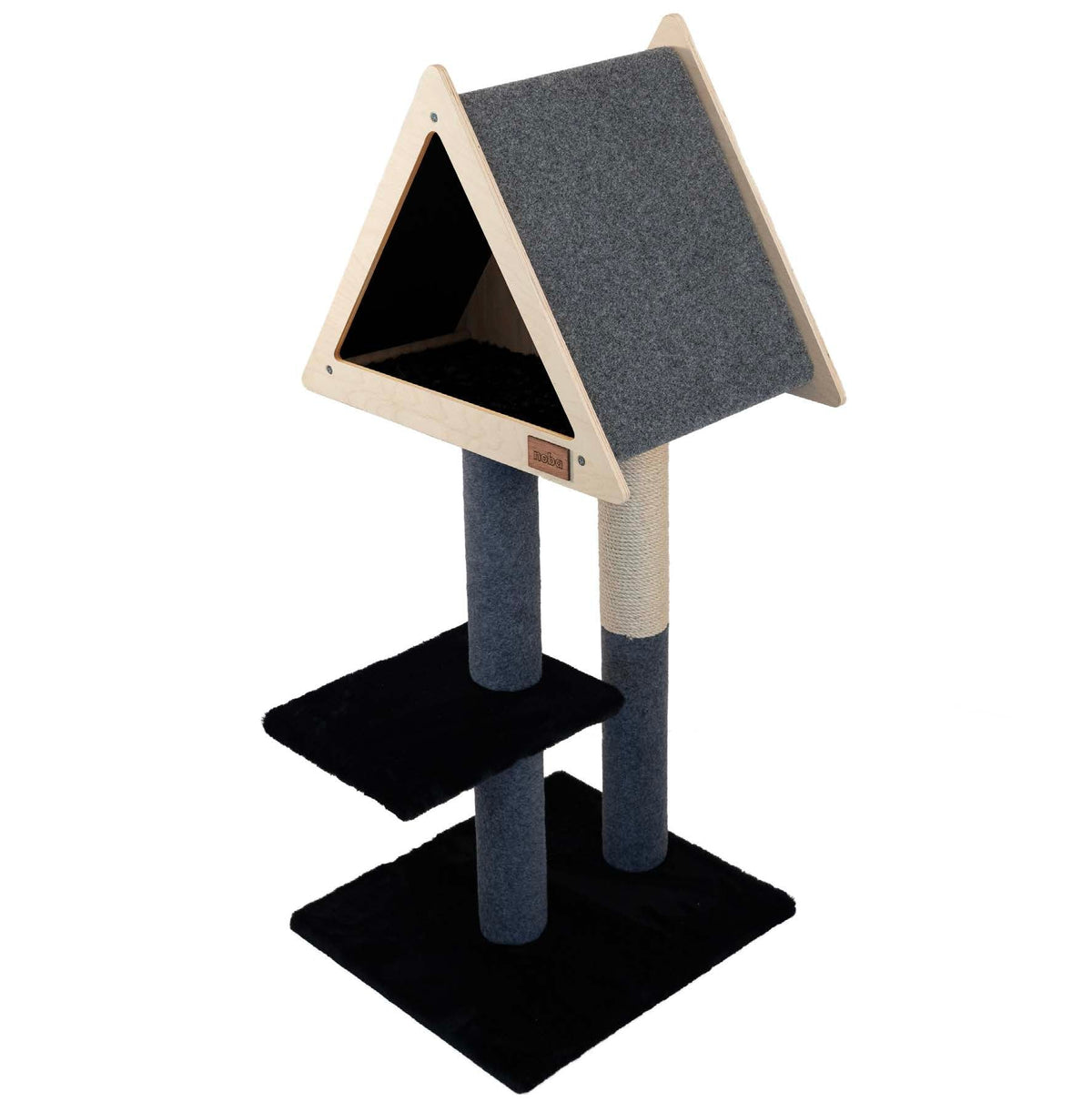 Teepee Hideout - Deluxe 2-Level Cat Tree-7