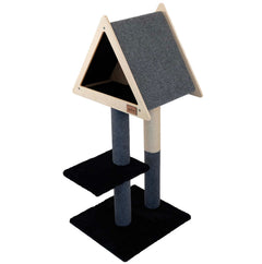 Teepee Hideout - Deluxe 2-Level Cat Tree-7