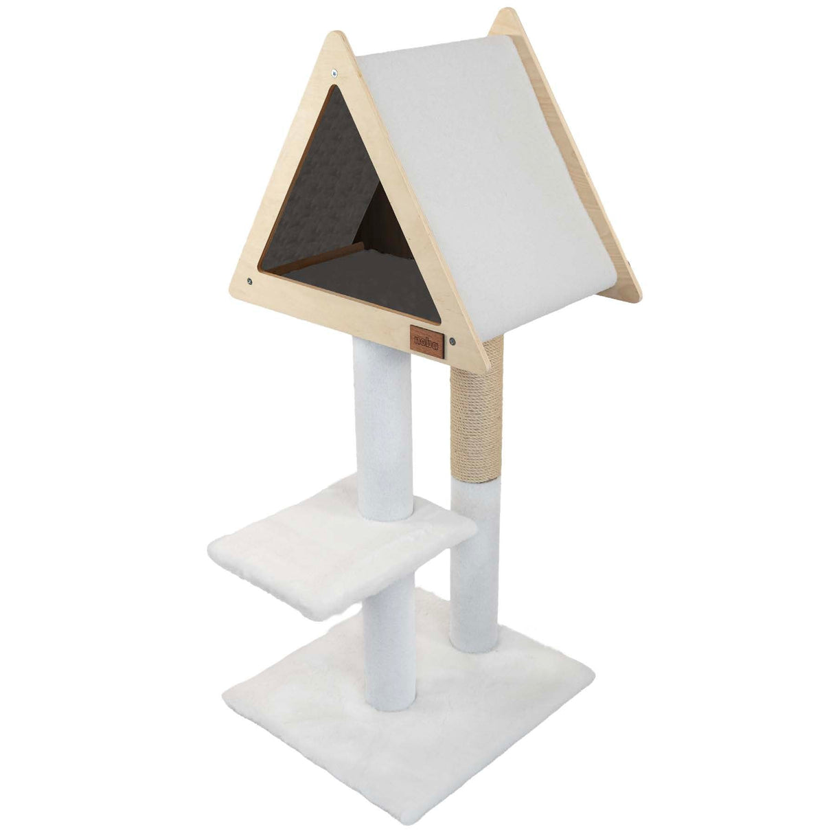 Teepee Hideout - Deluxe 2-Level Cat Tree-8
