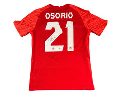 Jonathan Osorio Autographed Canada Men's National Team Nike Replica Red Jersey-1