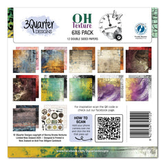 3Quarter Designs Oh Texture 6x6 Paper Pack-1