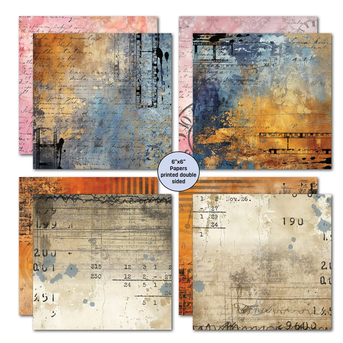 3Quarter Designs Oh Texture 6x6 Paper Pack-2