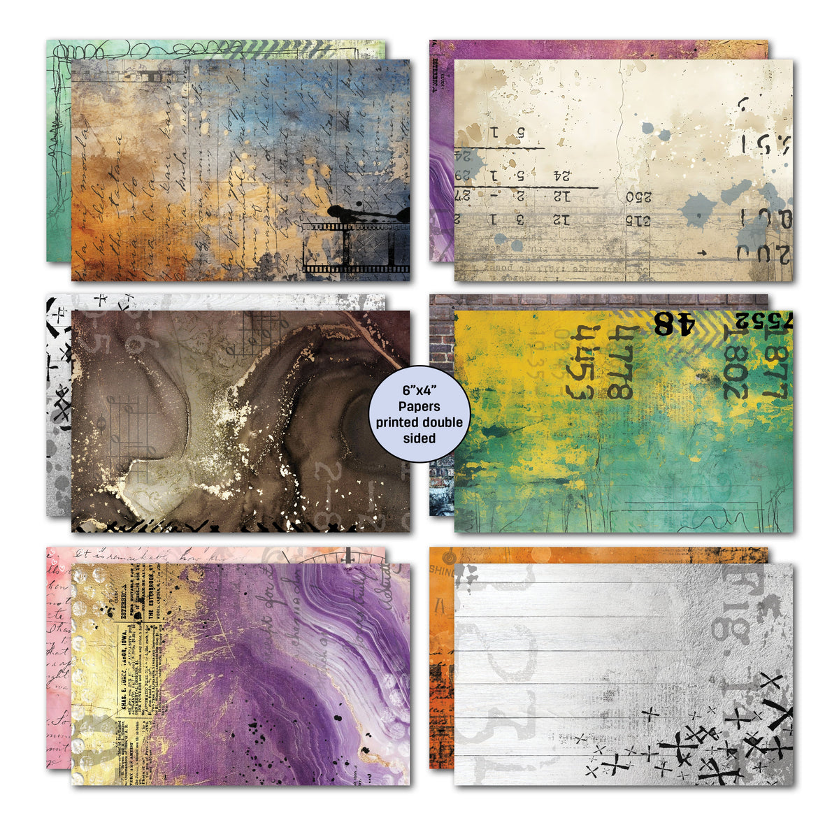 3Quarter Designs Oh Texture 6x4 Card Pack-3