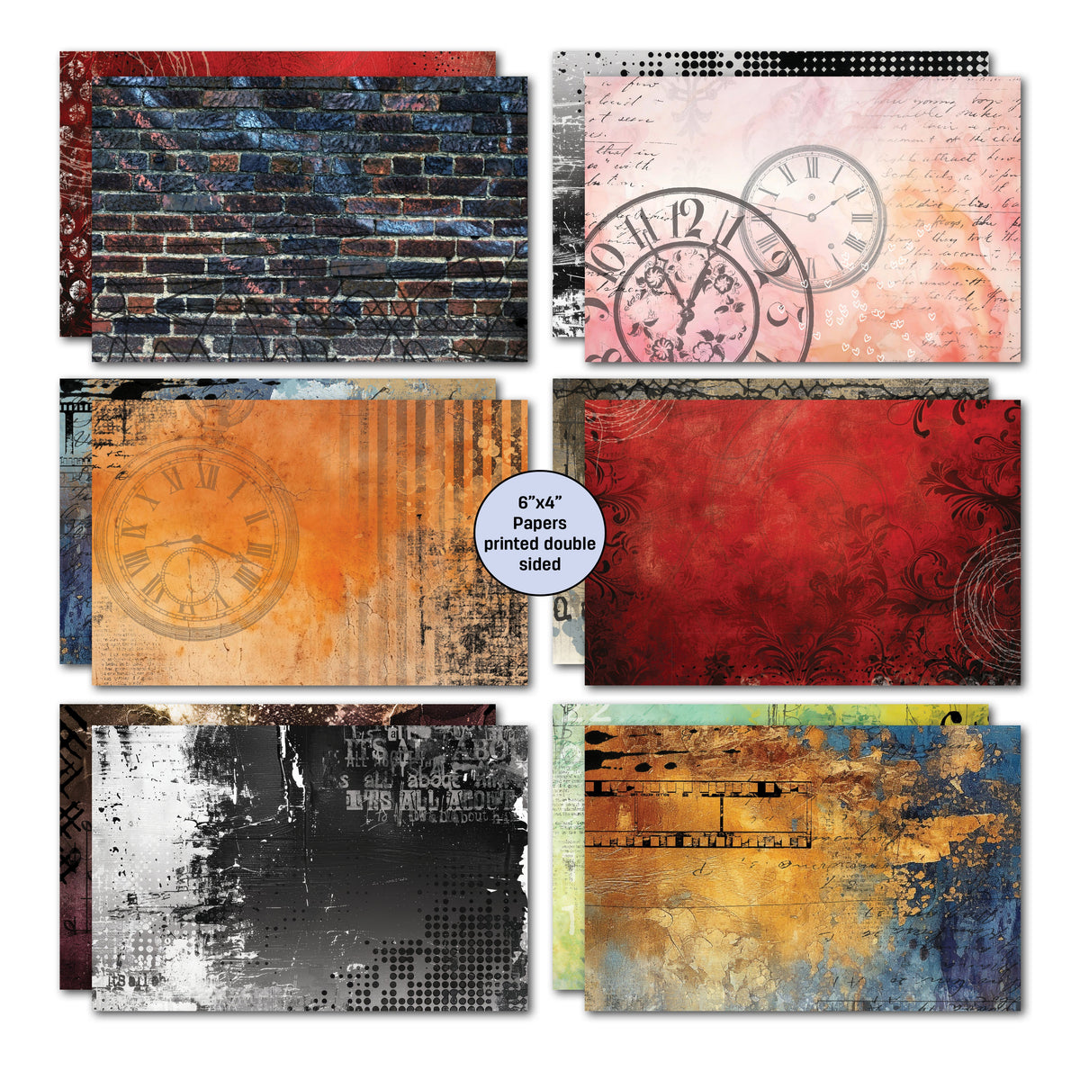 3Quarter Designs Oh Texture 6x4 Card Pack-4