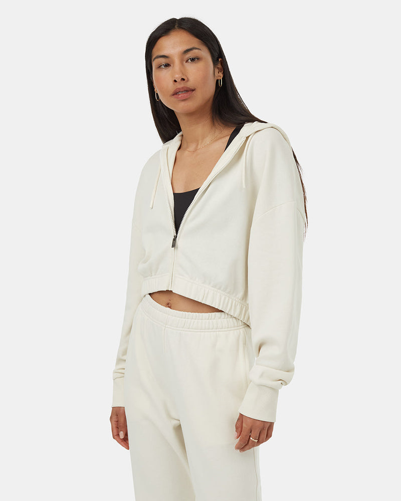 TreeTerry Oversized Cropped Zip Hoodie-1