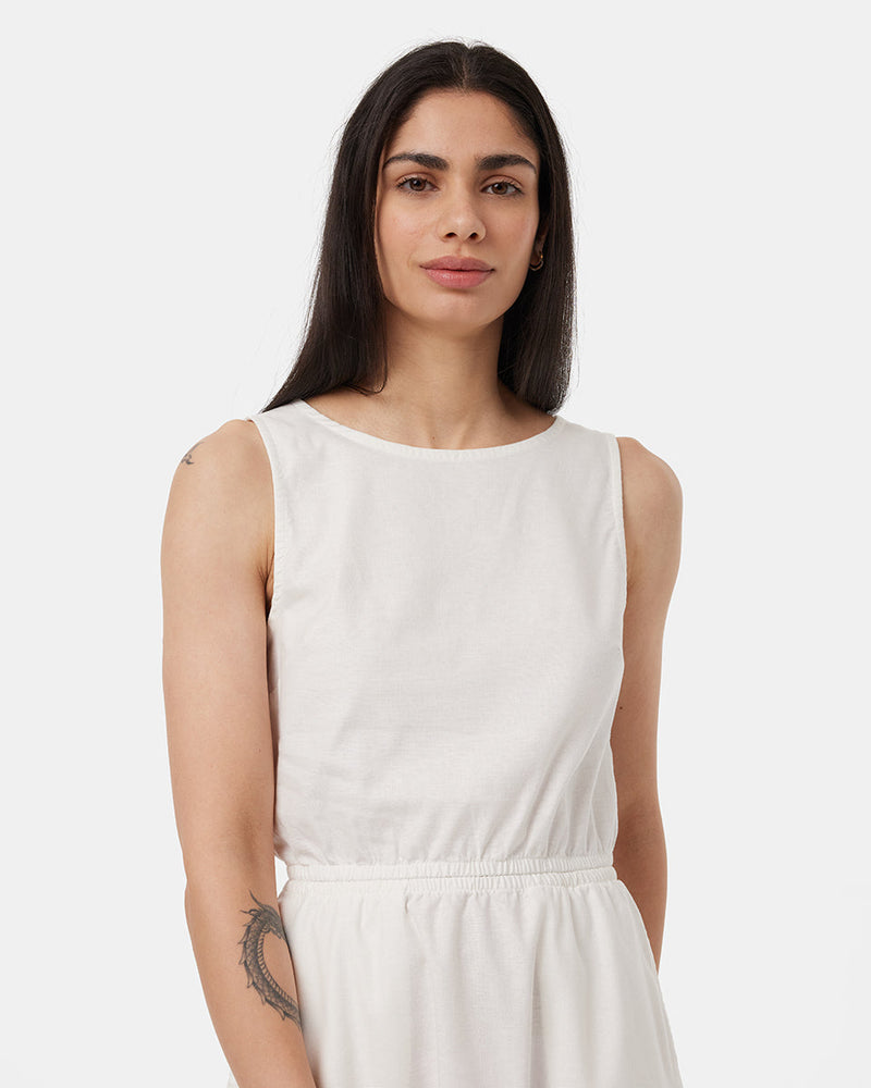 Hemp Cutout Dress-4