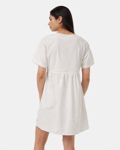 Hemp Button Front Swing Dress-3