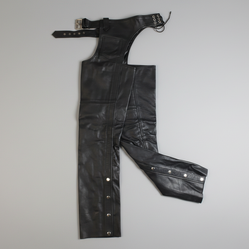 Open Road Coin Pocket Leather Chaps-1
