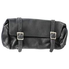 Open Road Double Buckle Small Leather Tool Bag-1