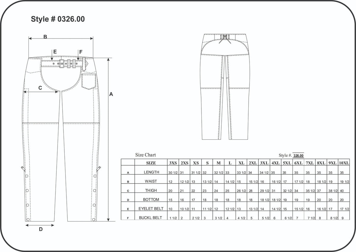 Open Road Heavy Duty Leather Chaps-5