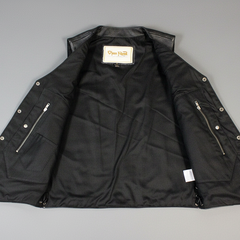 Open Road Men's 10 Pocket Leather Vest | Genuine Cowhide Vest-5