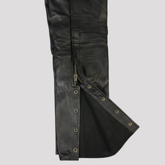 Open Road Men's 2 Pocket Premium Leather Chaps-2