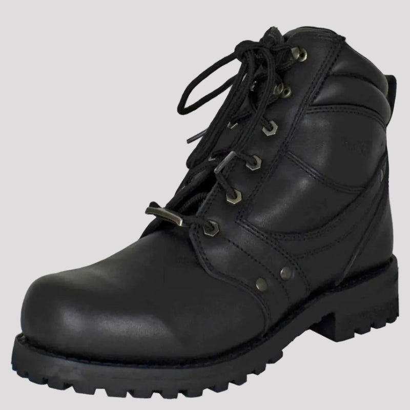 Open Road Men's 7" Lace-Up Motorcycle Boots-1