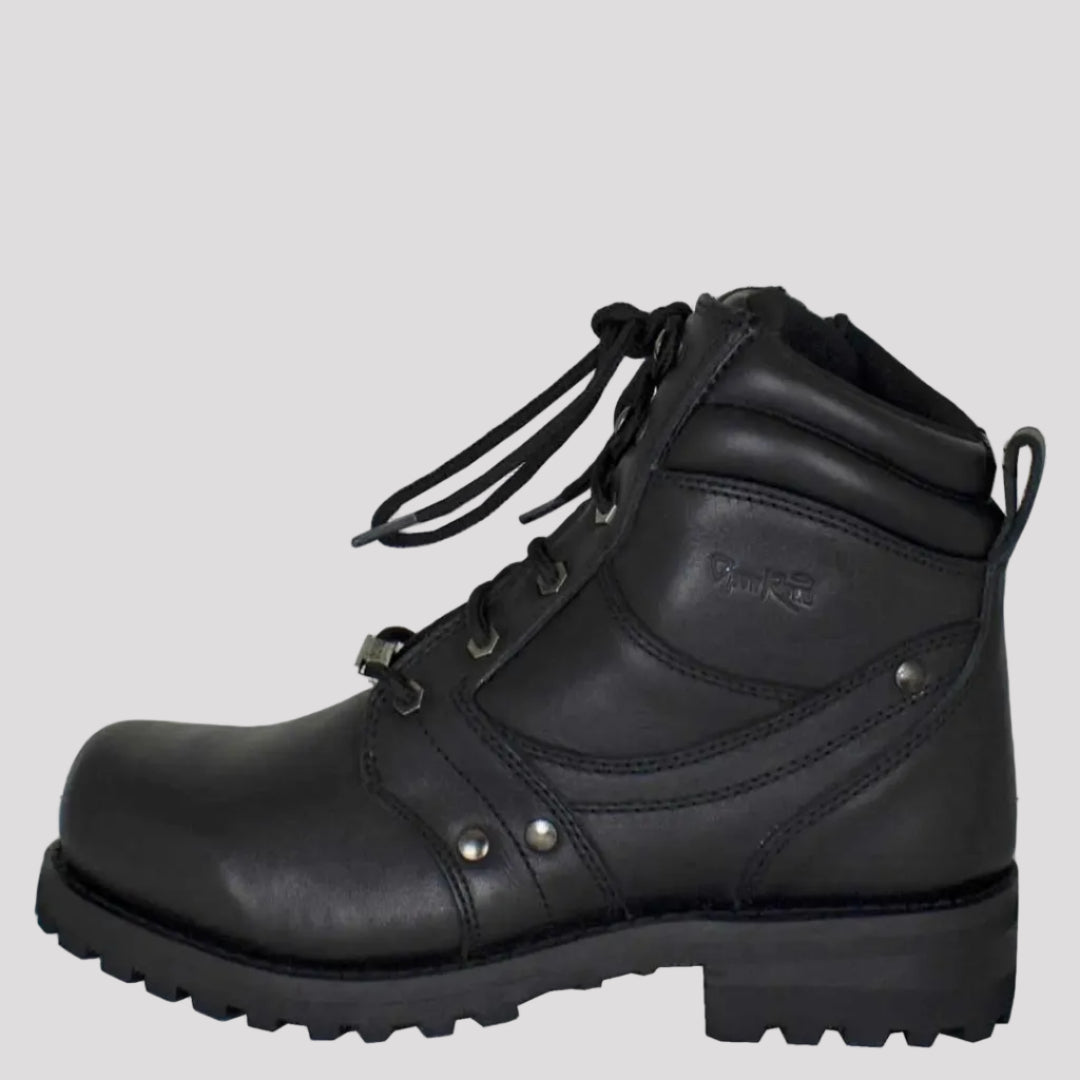 Open Road Men's 7" Lace-Up Motorcycle Boots-2