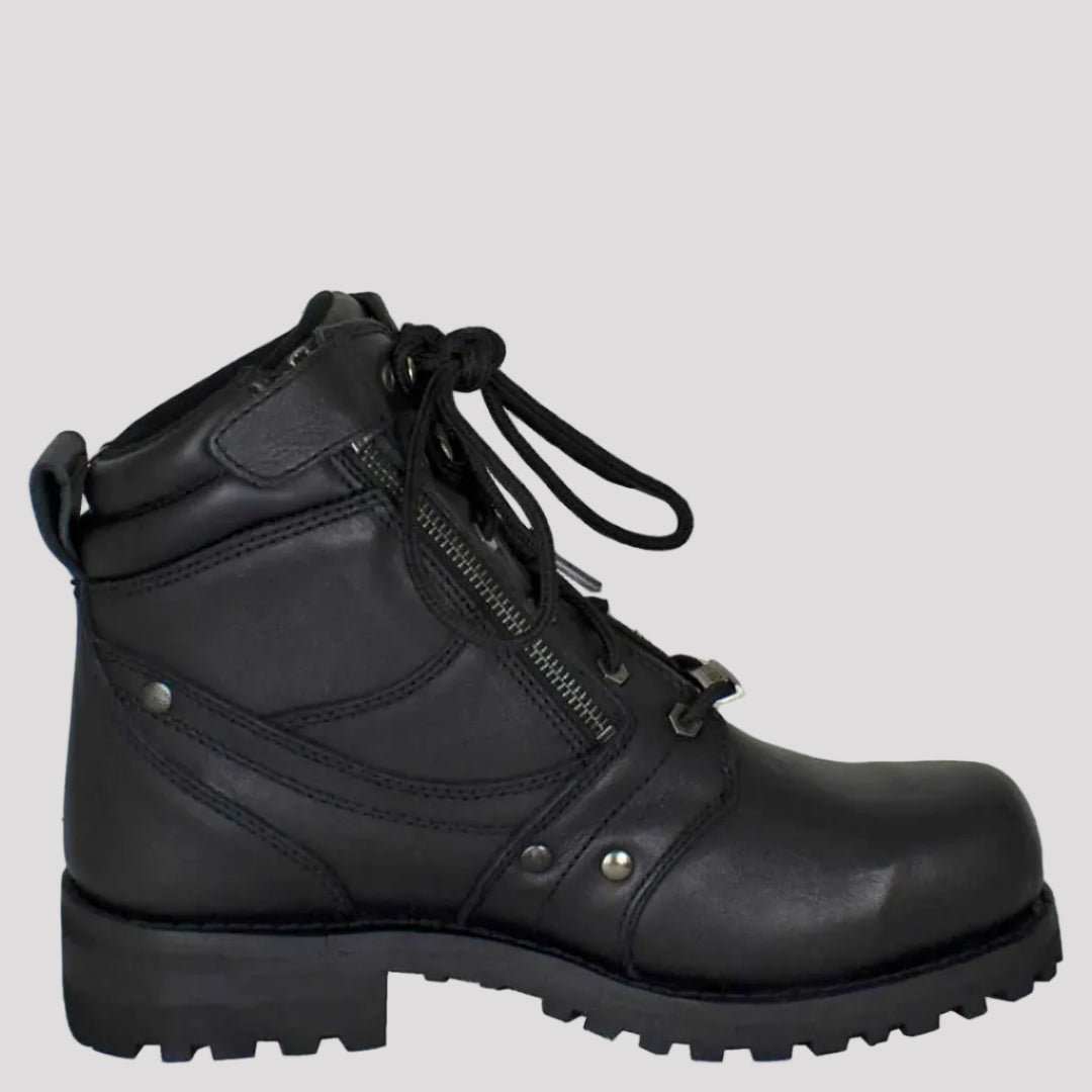 Open Road Men's 7" Lace-Up Motorcycle Boots-3