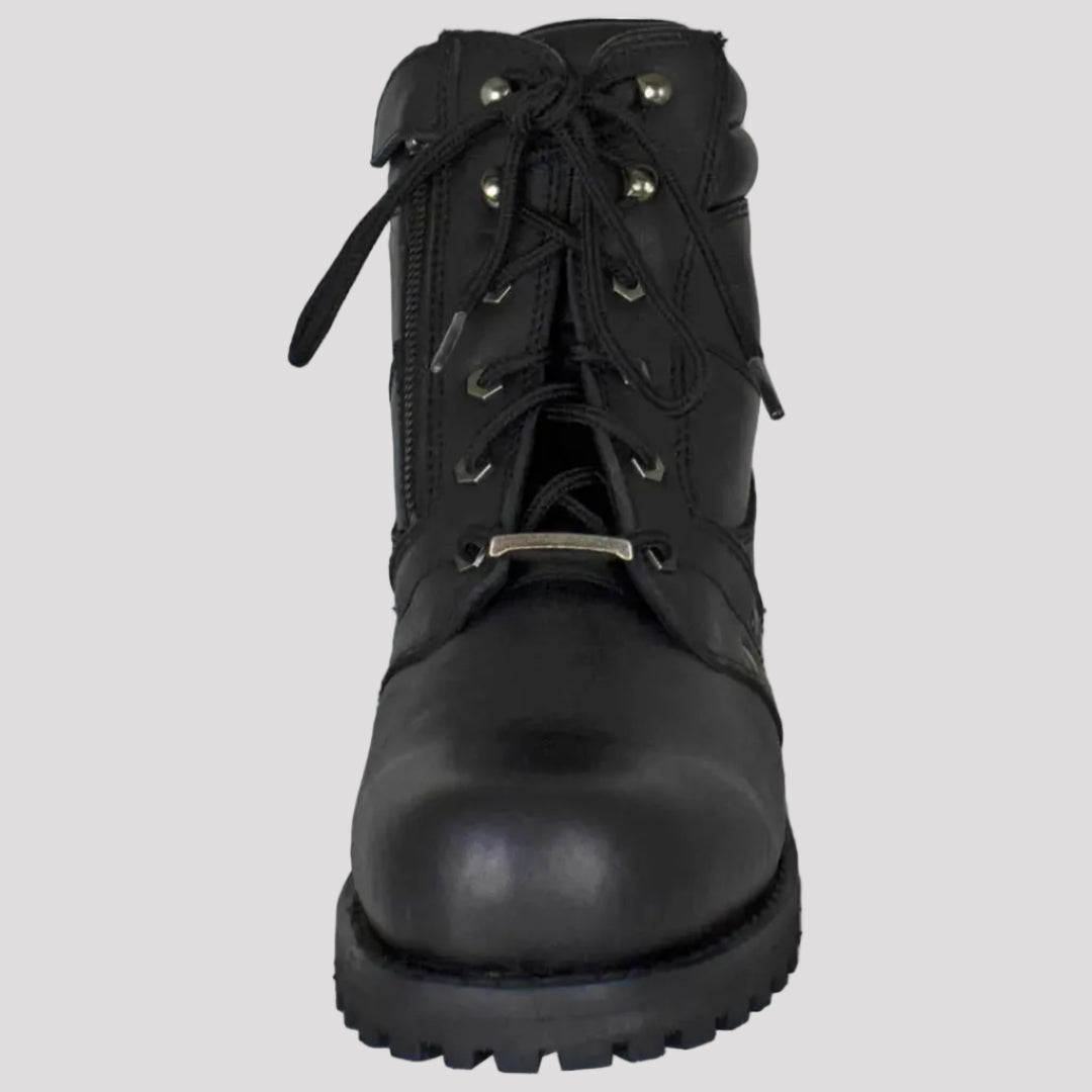 Open Road Men's 7" Lace-Up Motorcycle Boots-4