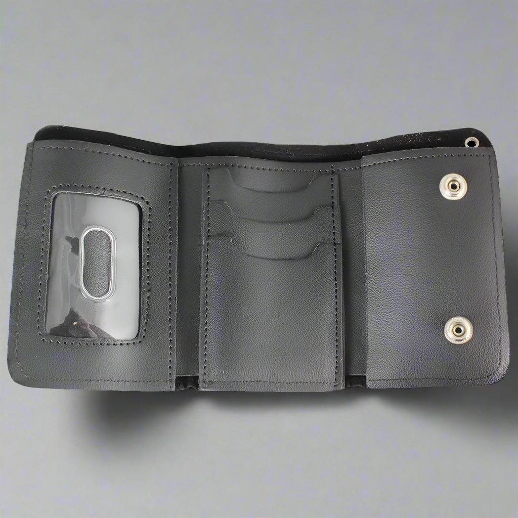Open Road Men's Chrome Plated Chain Leather Wallet-2