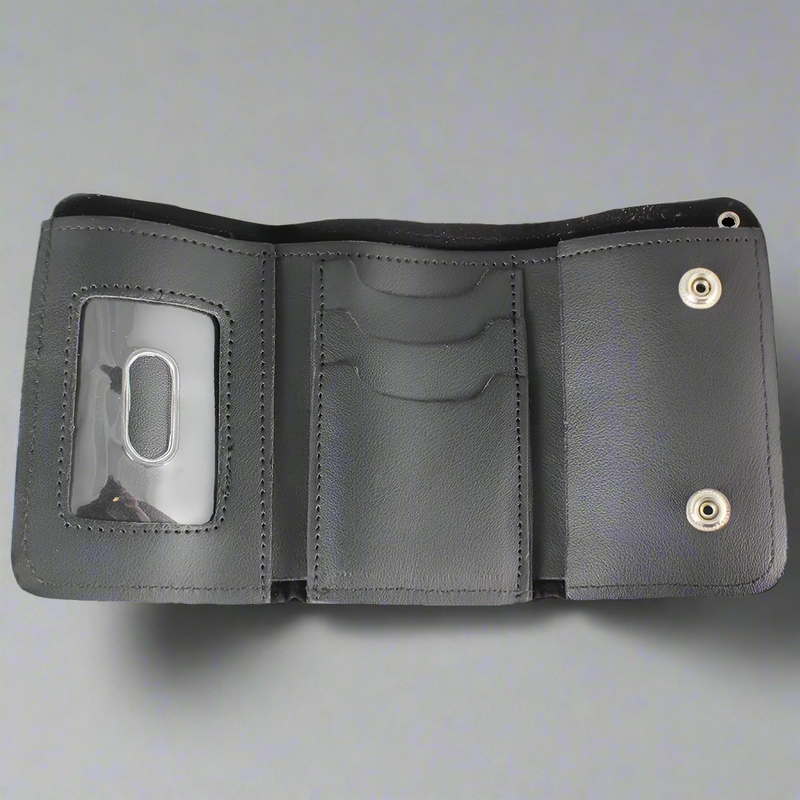Open Road Men's Chrome Plated Chain Leather Wallet-2