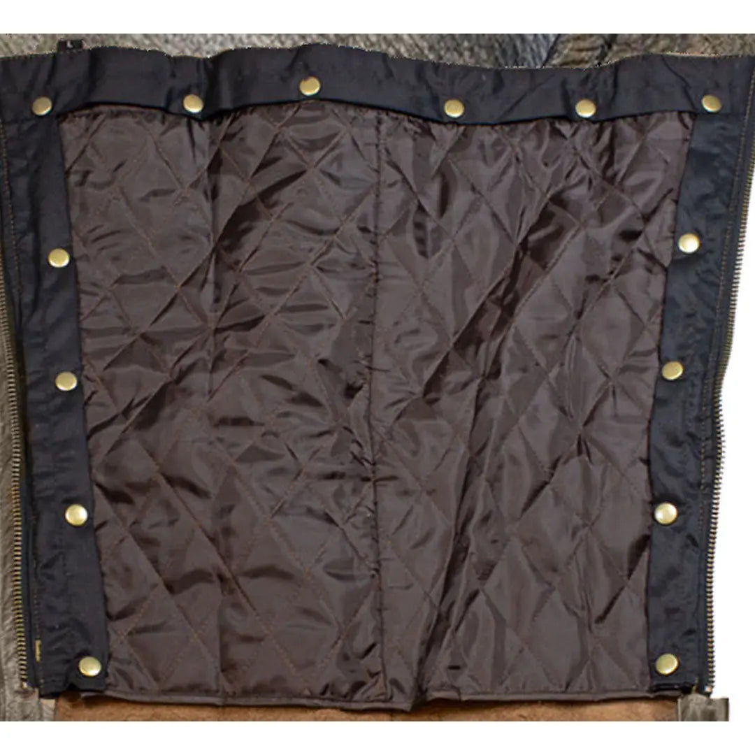 Open Road Men's Distressed Brown 4 Pocket Premium Leather Chaps-8