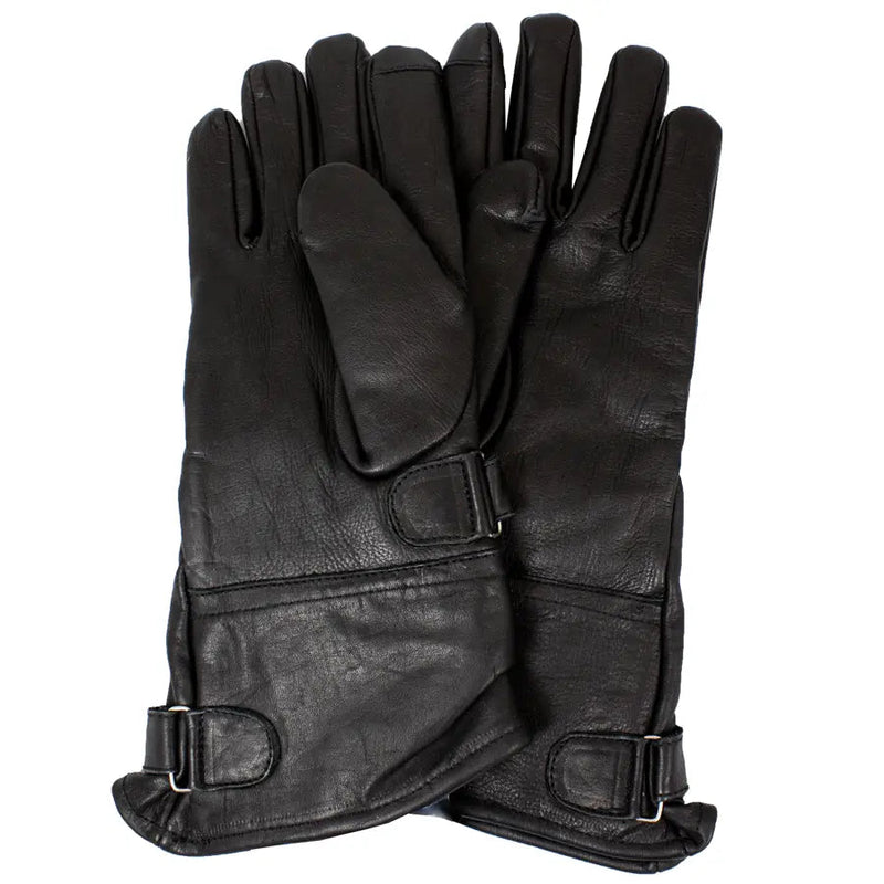 Open Road Men's Leather Gauntlet Riding Gloves-2