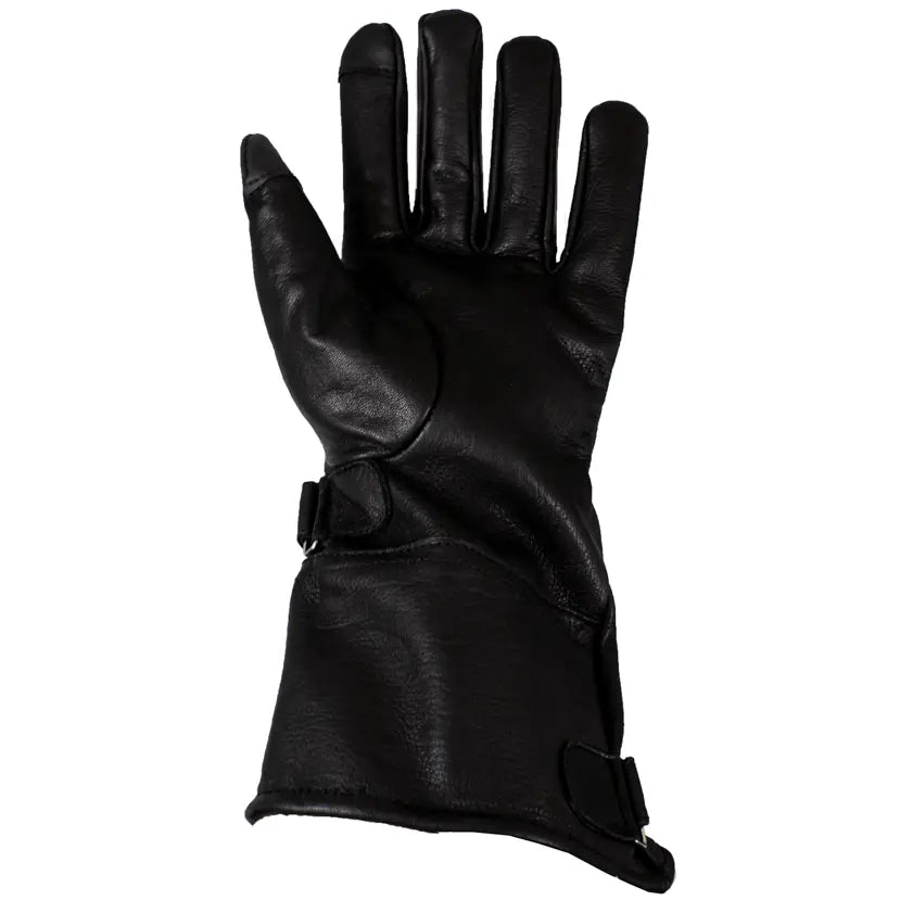 Open Road Men's Leather Gauntlet Riding Gloves-4