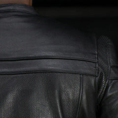 Open Road Men's Maverick Leather Motorcycle Jacket-5