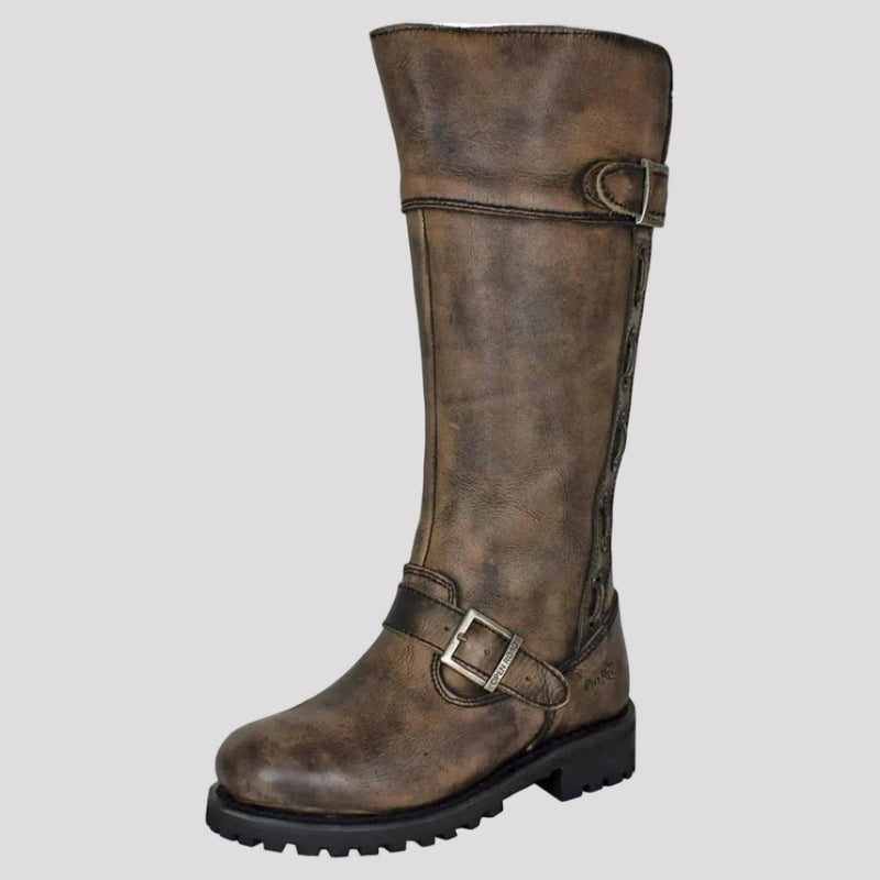 Open Road Women's Tall Motorcycle Boots-8