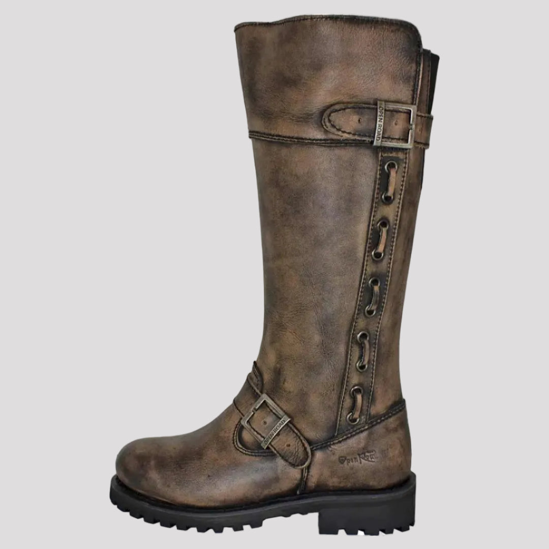 Open Road Women's Tall Motorcycle Boots-10