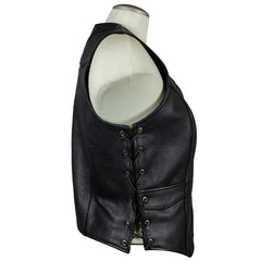 Open Road Women's Western Style Leather Vest-2
