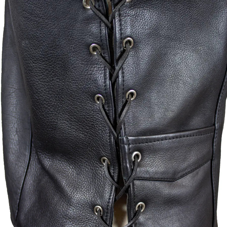 Open Road Women's Western Style Leather Vest-6