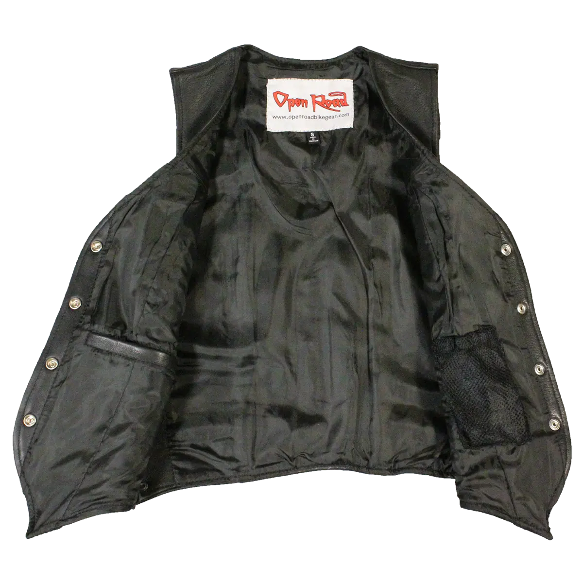 Open Road Women's Western Style Leather Vest-7