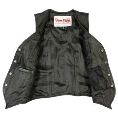 Open Road Women's Western Style Leather Vest-7