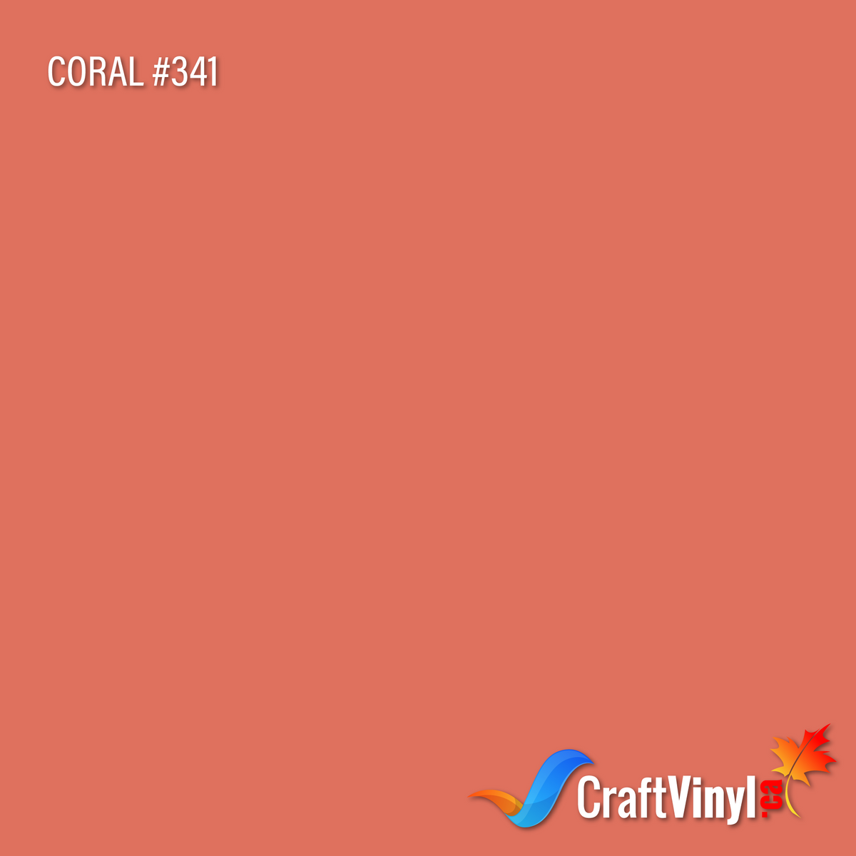Oracal 651 Glossy Coral #341 12'' x 5ft-1