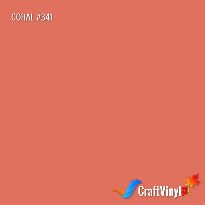 Oracal 651 Glossy Coral #341 12'' x 5ft-1