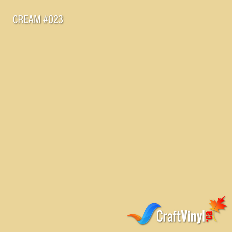 Oracal 651 Glossy Cream Vinyl #023 12''x5ft-1