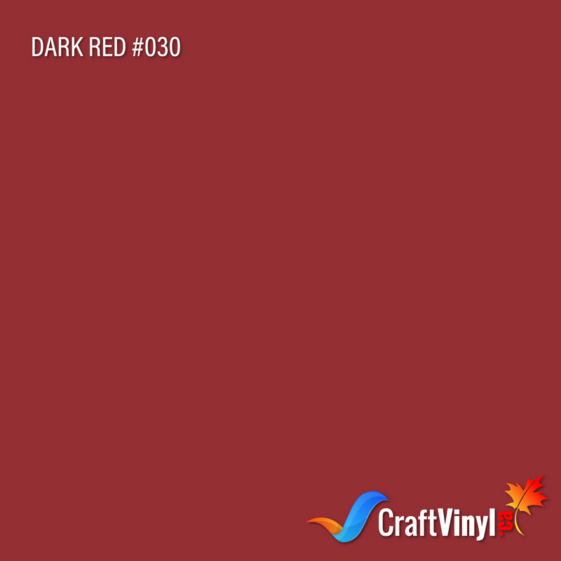 Oracal 651 Glossy Dark Red Vinyl #030 12'' x 5ft-1