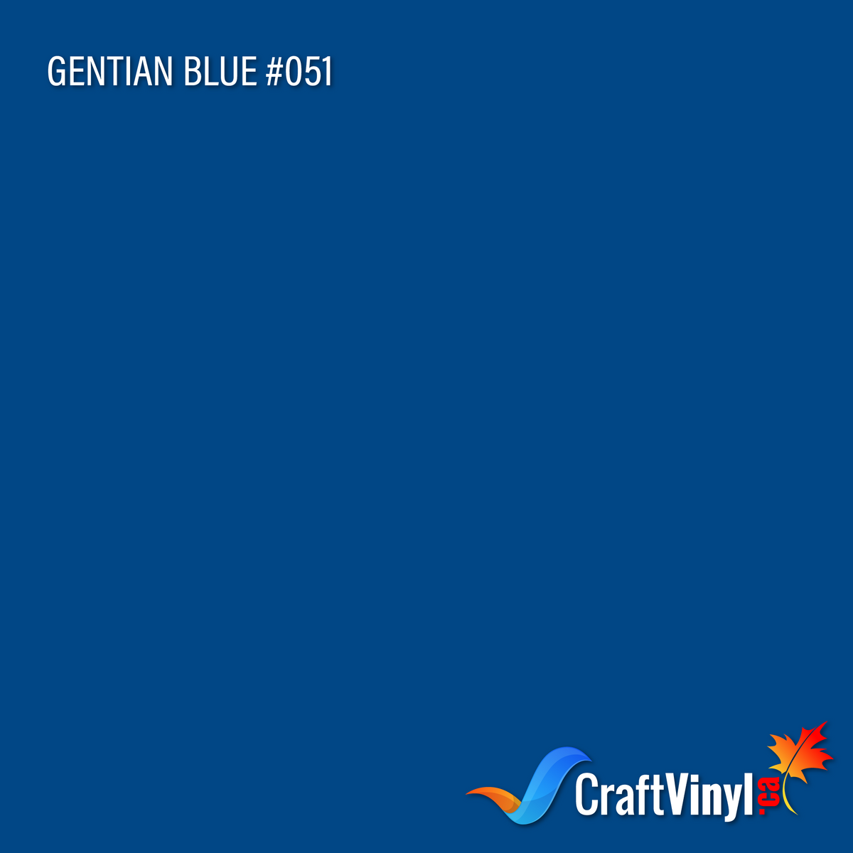 Oracal 651 Glossy Gentian Blue Vinyl #051 12'' x 5ft-1