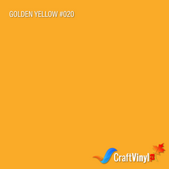 Oracal 651 Glossy Golden Yellow Vinyl #020 12'' x 5ft-1