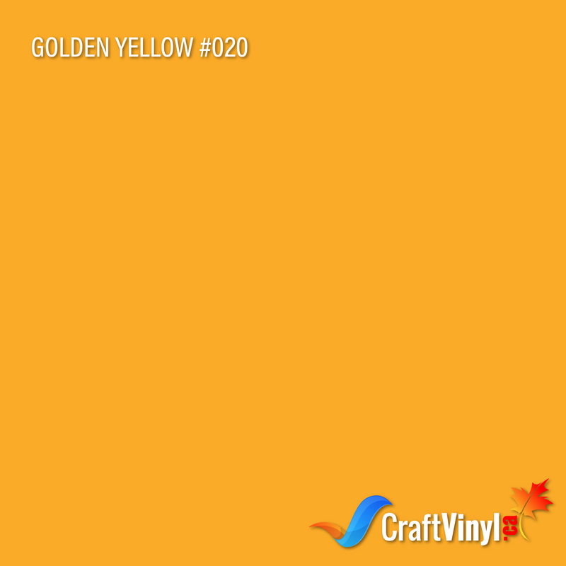 Oracal 651 Glossy Golden Yellow #020 sheets and rolls-1