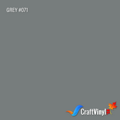 Oracal 651 Glossy Grey Vinyl #071 12'' x 5ft-1