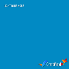 Oracal 651 Glossy Light Blue Vinyl #053 12''x5ft-1