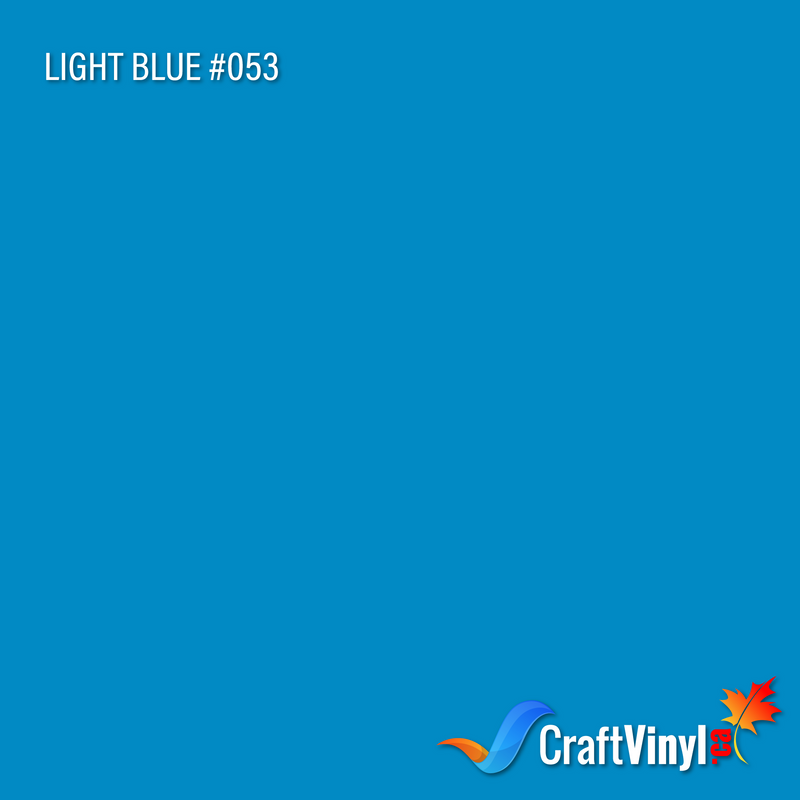 Oracal 651 Glossy Light Blue Vinyl #053 12''x5ft-1