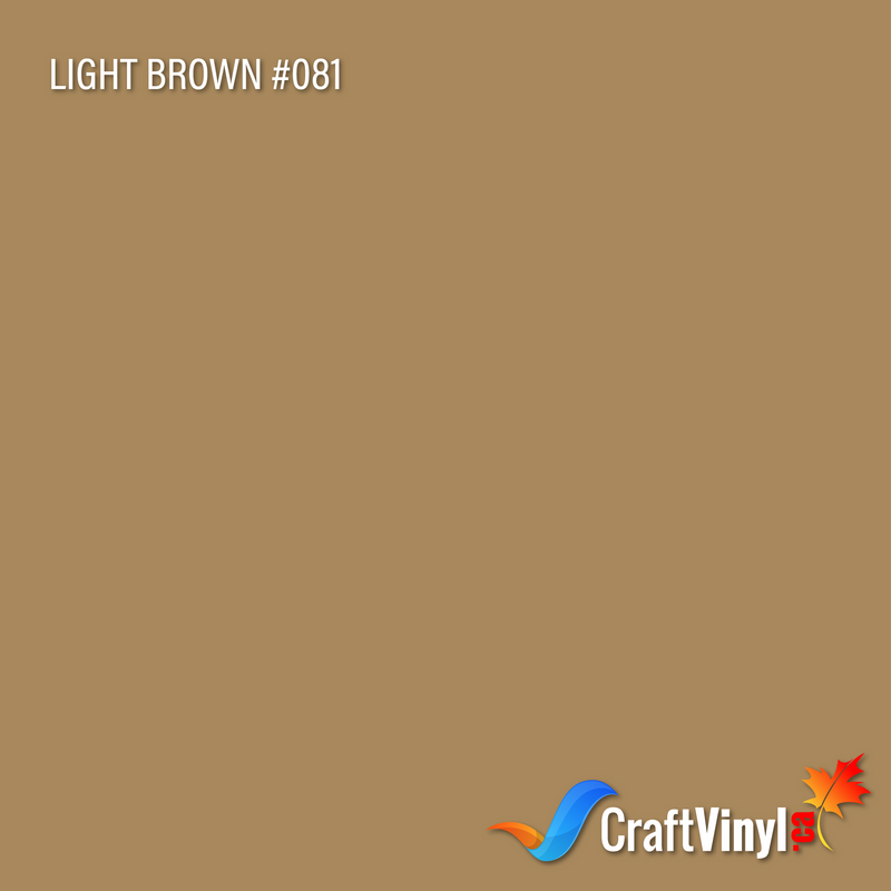 Oracal 651 Glossy Light Brown Vinyl #081 12''x5ft-1