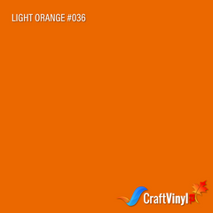 Oracal 651 Glossy Light Orange Vinyl #036 12'' x 5ft-1