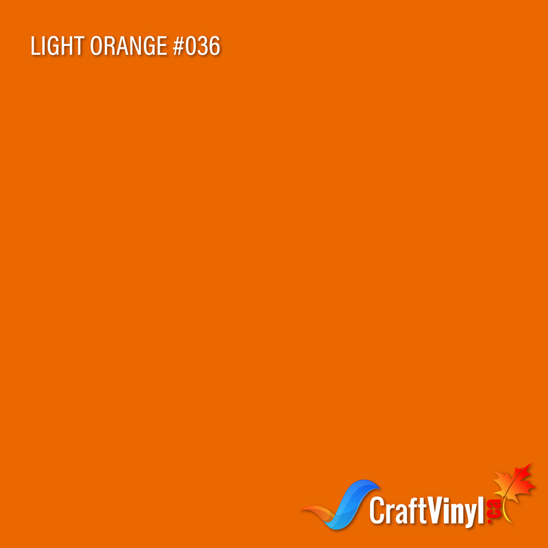 Oracal 651 Glossy Light Orange Vinyl #036 12'' x 5ft-1