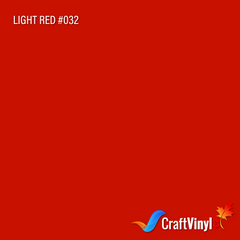 Oracal 651 Glossy Light Red Vinyl #032 12'' x 5ft-1