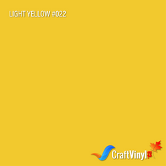 Oracal 651 Glossy Light Yellow #022 12'' x 5ft-1